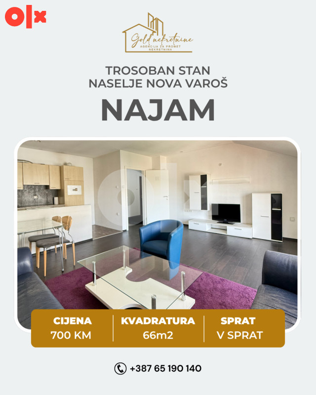 Iznajmljujemo trosoban stan, Nova Varoš