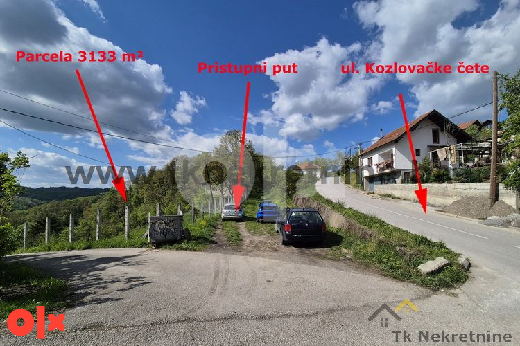 KOZLOVAC - Odlična parcela 3133 m2, pored glavnog puta 11