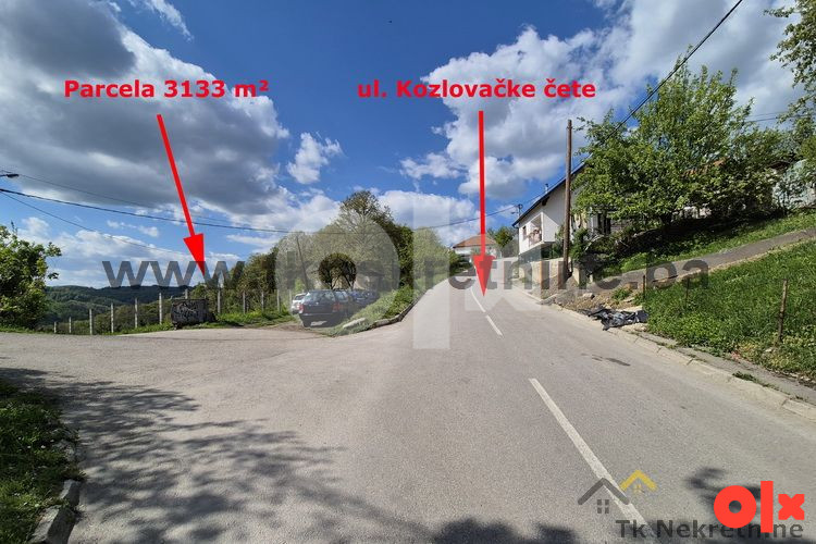 KOZLOVAC - Odlična parcela 3133 m2, pored glavnog puta 12