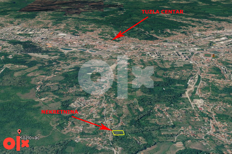 KOZLOVAC - Odlična parcela 3133 m2, pored glavnog puta 20