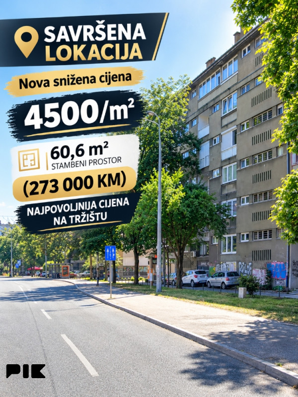 STAN 61M2 ZAGREBAČKA ULICA GRBAVICA