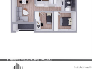 TROSOBAN STAN, 49m2, MJESEC