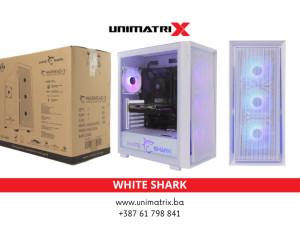 Kućište za Računar White Shark Warhead 3 White + 4 RGB Fans