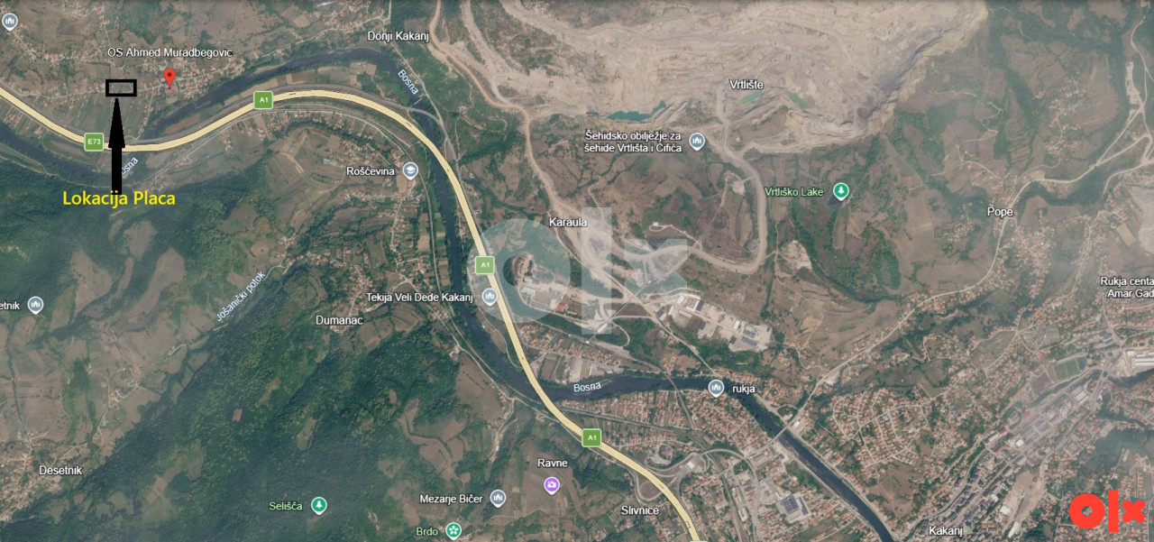 Zemljište 2.988m2 Tičići, Kakanj  140m asvaltnog fronta 3