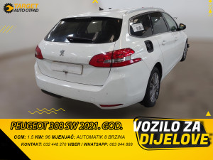 DIJELOVI PEUGEOT 308 SW 1.5 DIZEL 2021 MJENJAC MOTOR YH01 YHY