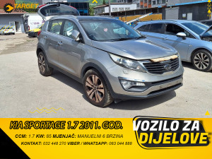 DIJELOVI KIA SPORTAGE 2011 1.7 DIZEL MJENJAC MOTOR D4FD 2WD