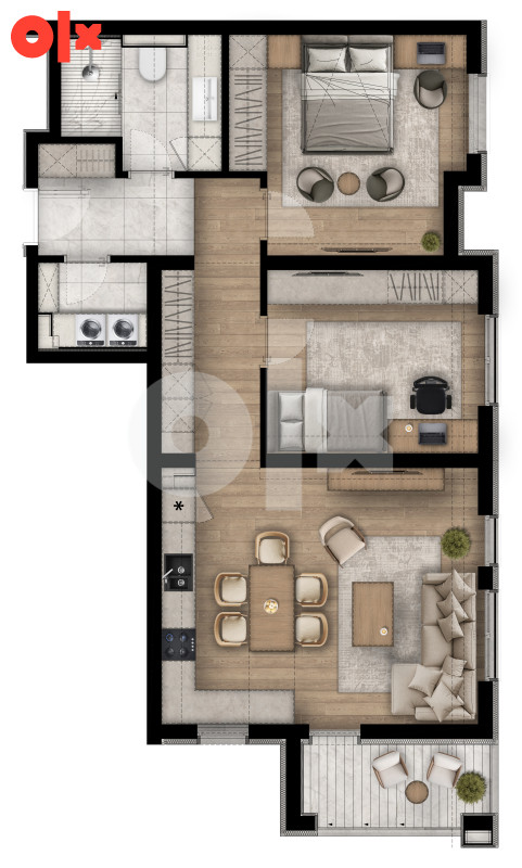 Riverside Sarajevo / Trosoban stan 76.78m2 U IZGRADNJI 3