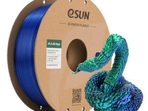 3D ePLA-Silk Magic Filament eSUN 1,75 mm 1 kg Green Blue