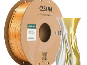 3D ePLA-Silk Magic Filament eSUN 1,75 mm 1 kg Gold Silver