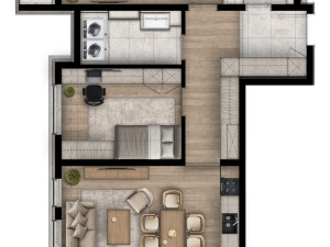 Riverside Sarajevo / trosoban stan 79.10 m2 U IZGRADNJI