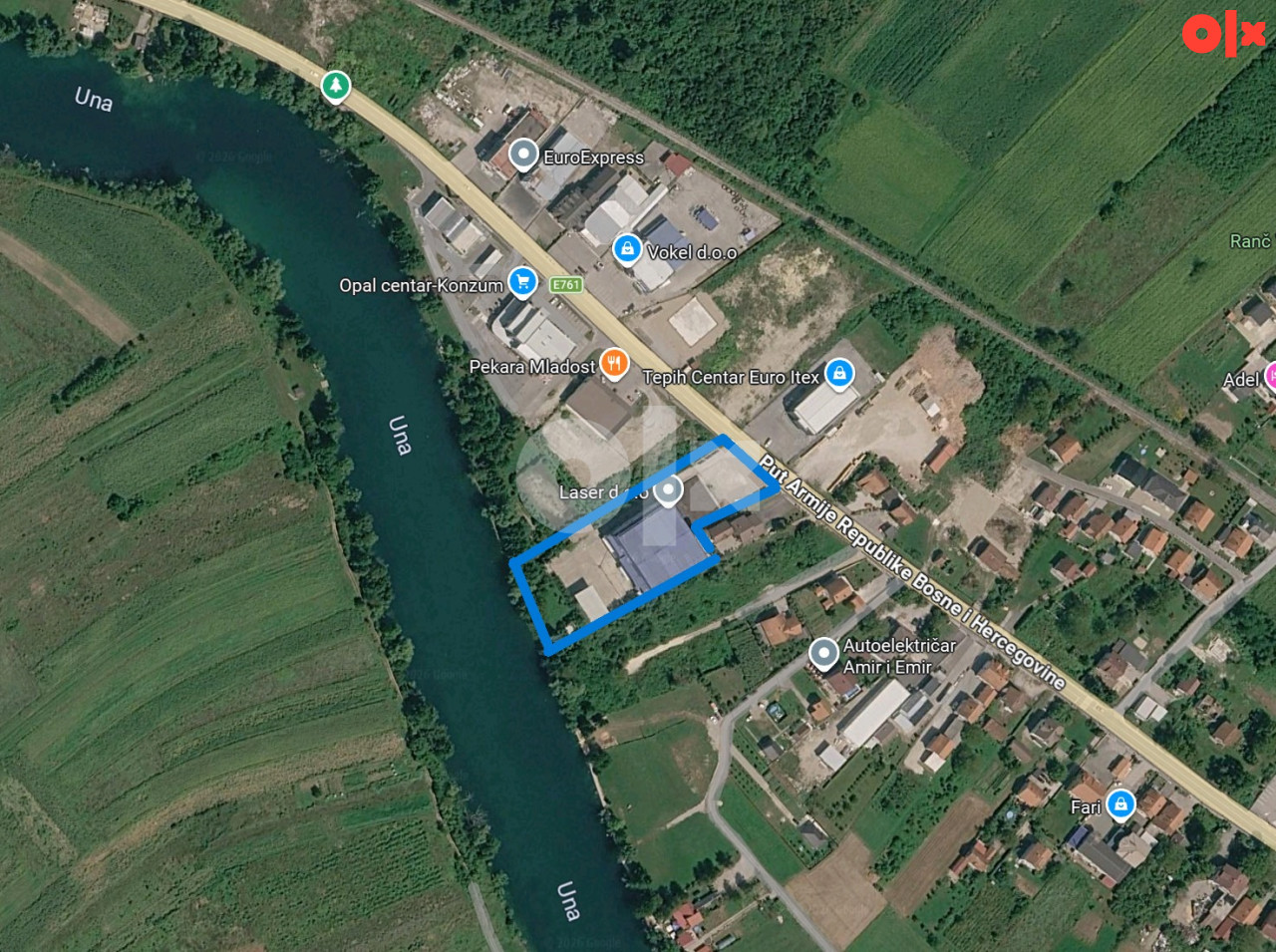 INDUSTRIJSKI OBJEKAT SA DIREKTNIM IZLAZOM NA UNU 2