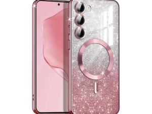 MagSafe glitter maskica Samsung A16 Pink