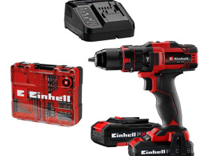 Einhell PXC aku bušilica TE-CD 18/40 Li-i +64 (2x2,0 Ah + pun...