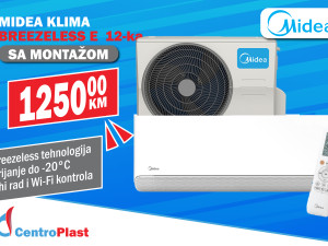 Midea Breezeless E PLUS 12 klima sa montazom