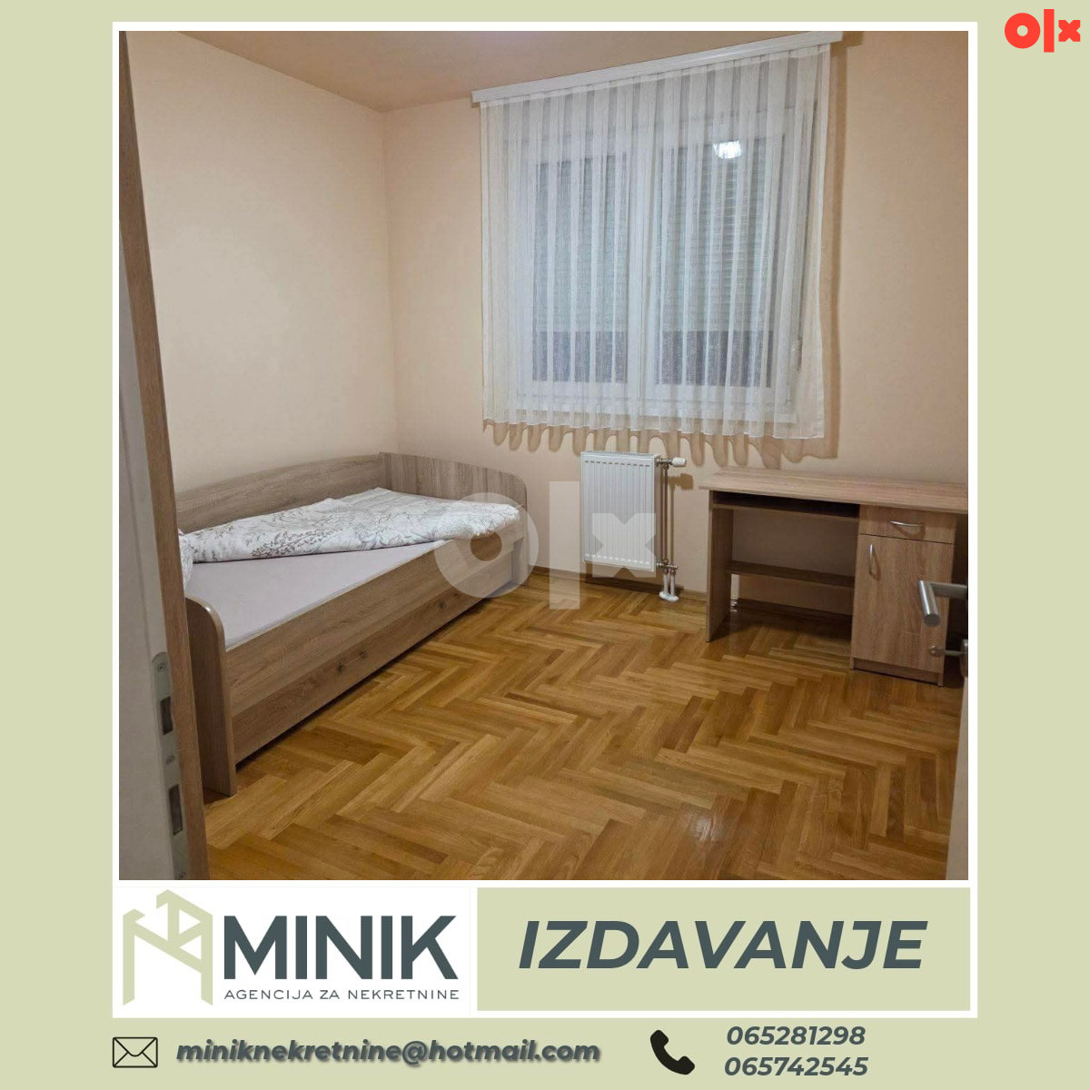 IZDAVANJE STAN KOD REBROVCA 80m2