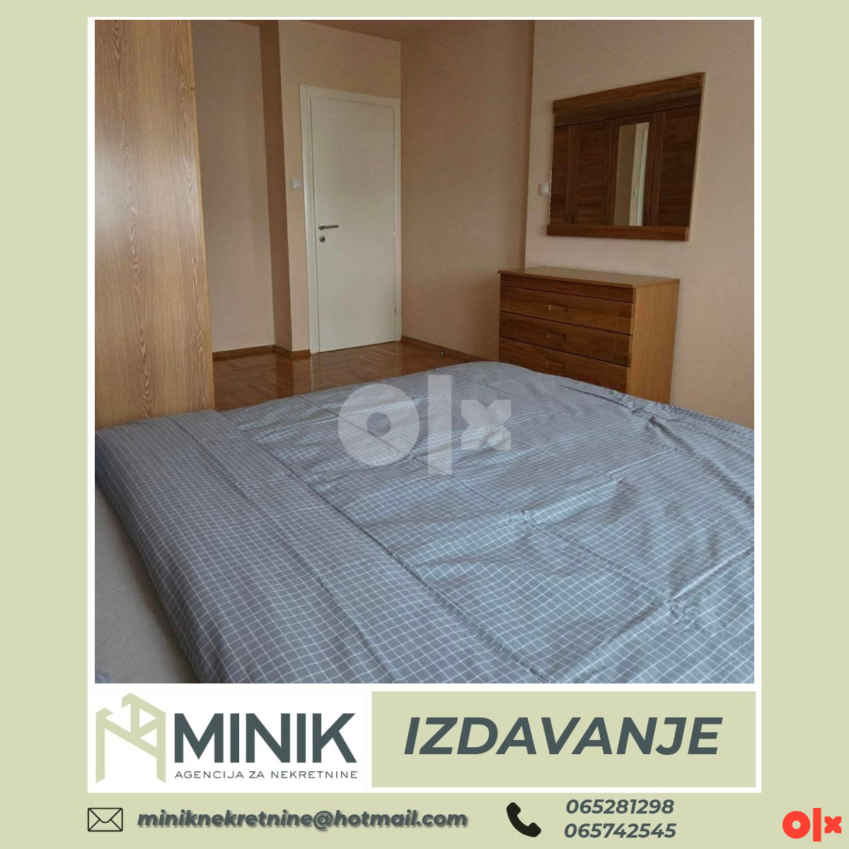 IZDAVANJE STAN KOD REBROVCA 80m2 2