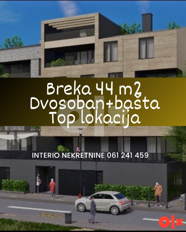 Breka 44 m2 sa privatnom baštom LUX novogradnja mirna lokacija