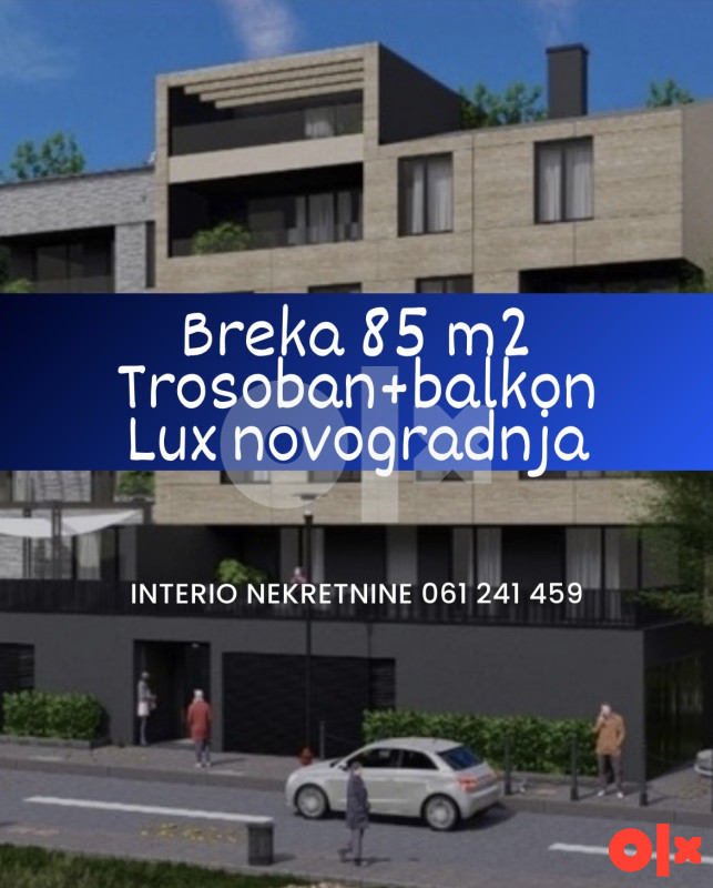 Breka stan 85 m2 trosoban sa balkonom LUX novogradnja