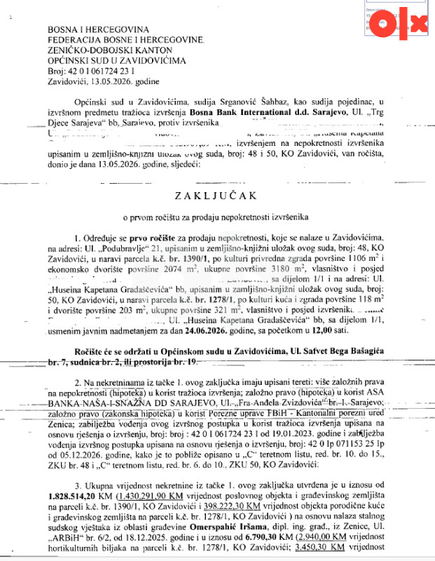 Poslovni prostor Zavidovići