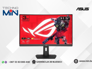 Gaming monitor ASUS ROG Strix 31.5" Curved Fast VA QHD 280Hz, 1ms