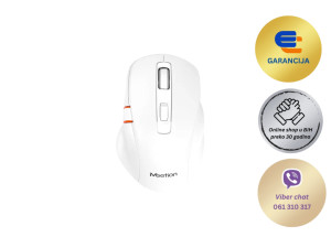 Ergonomski bežični bluetooth miš MEETION BTM032 bijeli 044272