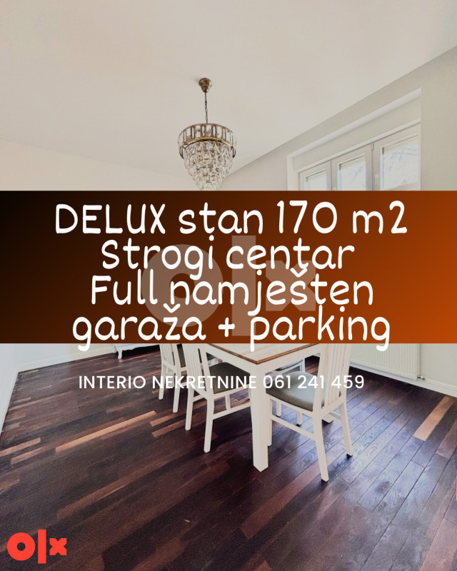 Luksuzan stan 170 m2 u strogom centru garaža i parking