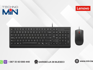 Lenovo Essential Wired Combo USB Komplet Tastatura i Miš, Black
