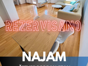 Iznajmljujemo komforan četverosoban stan sa garažnim mjestom