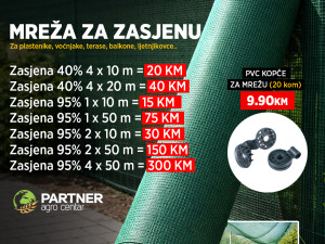 Mreža za zasjenu sjenu zasjenjivanje hlad plastenike ograde UV
