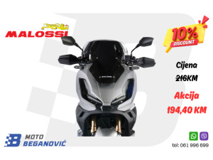 MALOSSI vjetrobran/vizir za HONDA ADV 350 ie 4T LC