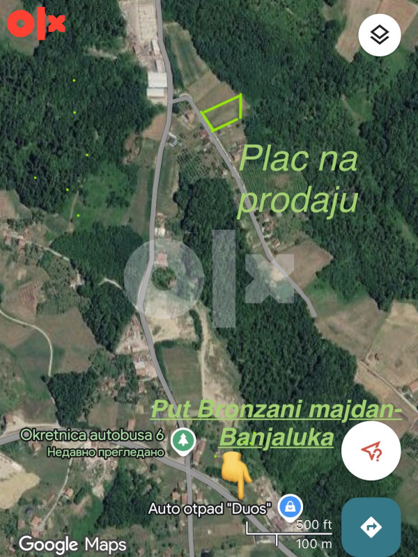 Zemljište Bistrica - Banja Luka - 2100m2