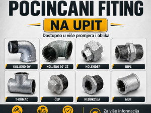 Pocinčani fiting za vodu i grijanje