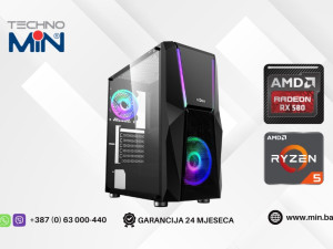 TM Gaming PC- Ryzen 5 3500X, 16GB, 256GB SSD, 1TB HDD, RX 580 4GB