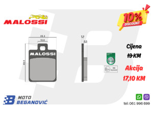 MALOSSI disk pločice Piaggio