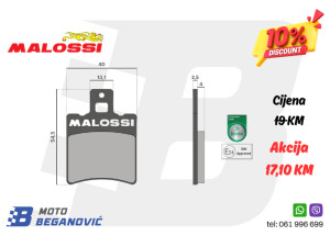 MALOSSI disk pločice Aprilia, MBK i Yamaha