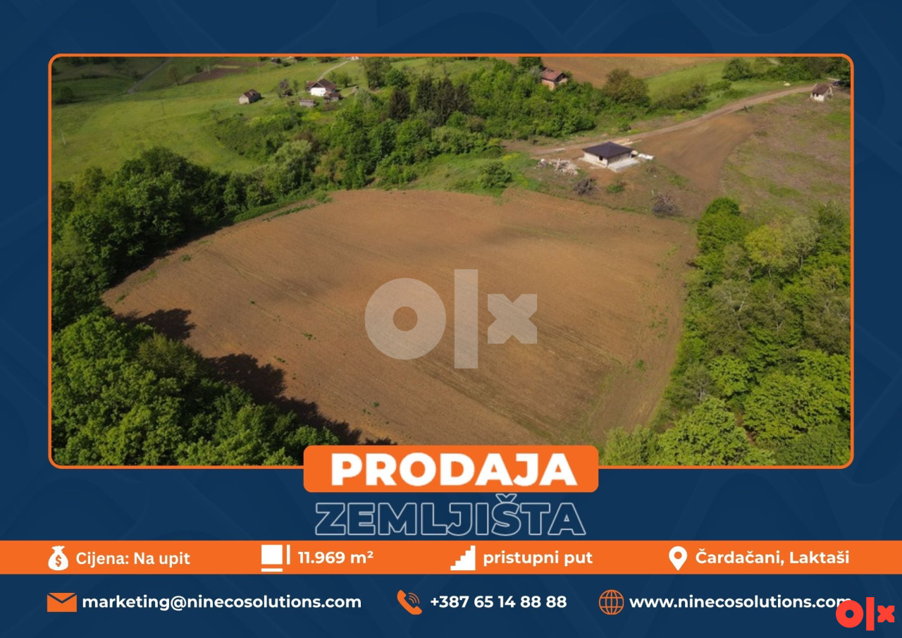 ZEMLJIŠTE - ČARDAČANI - LAKTAŠI - 11.969 m2