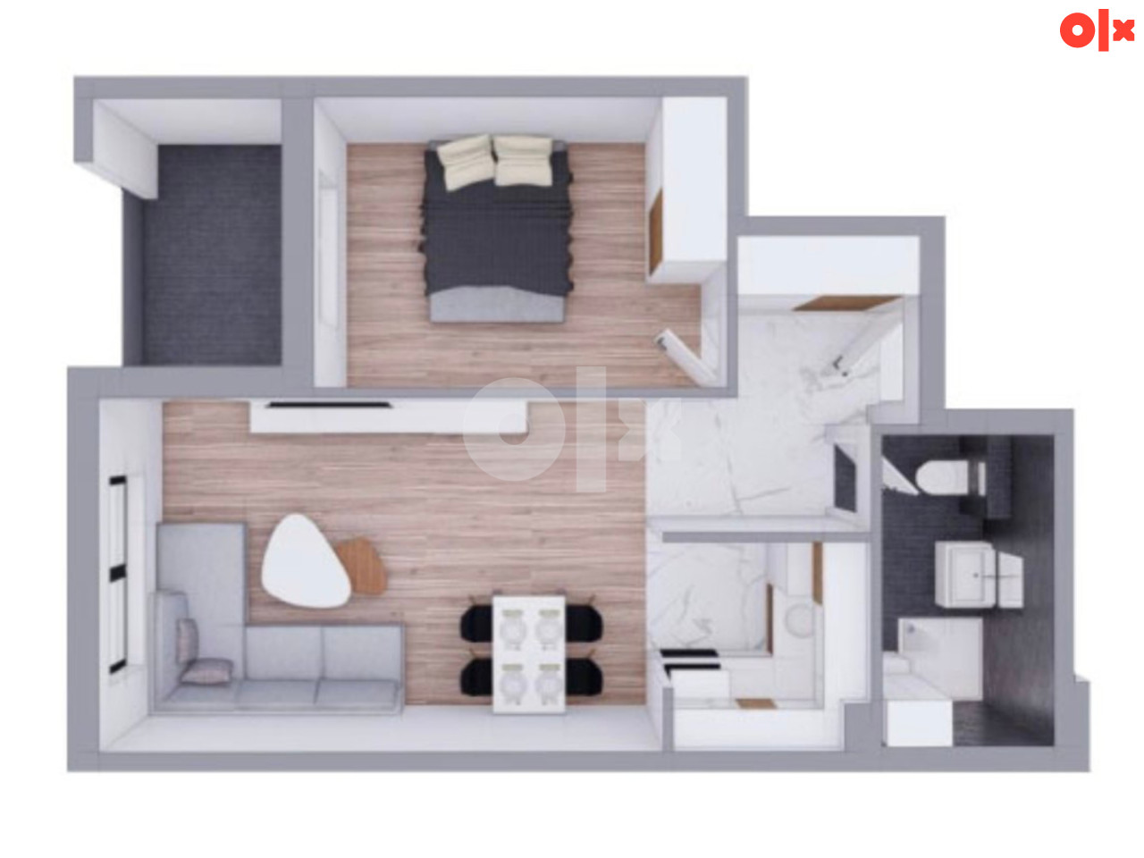 Stan u izgradnji 43m2 - Banja Luka
