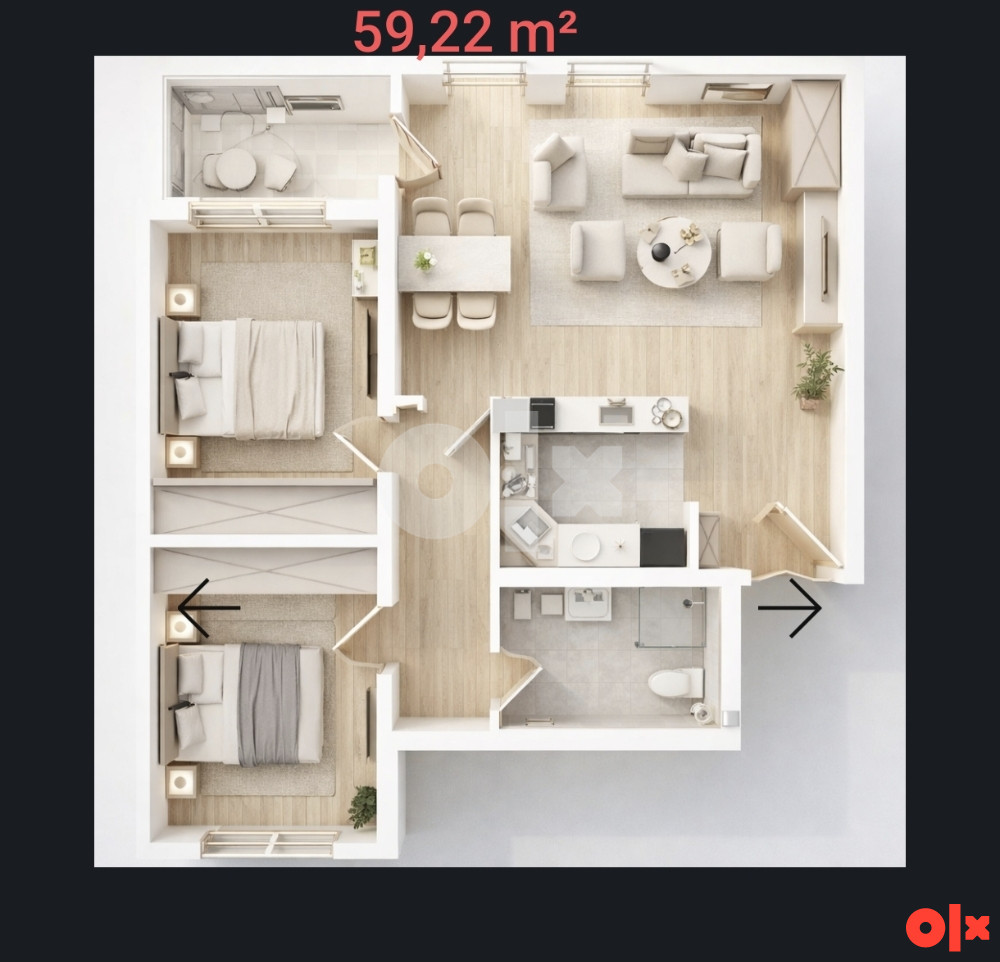 Odlični stanovi na Lušu preko puta Mog marketa 17