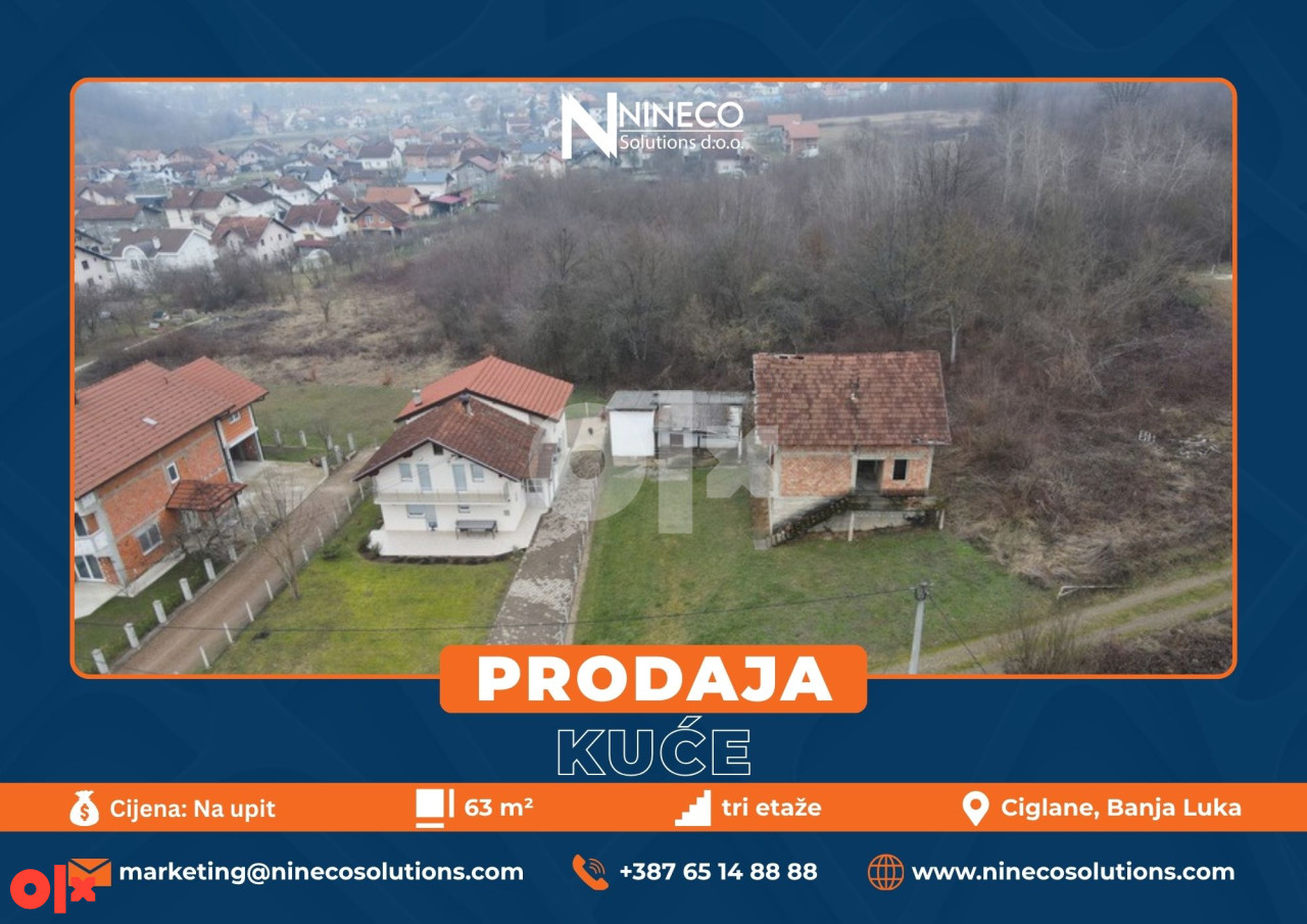 KUĆE SA ZEMLJIŠTEM - ŠARGOVAC - BANJA LUKA