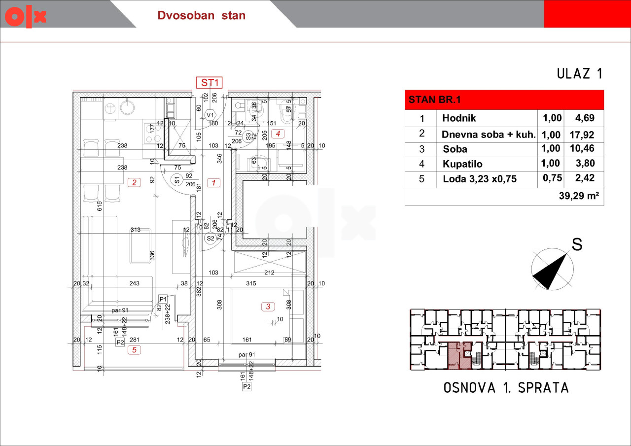 Stan Istočno Sarajevo 40m2 8