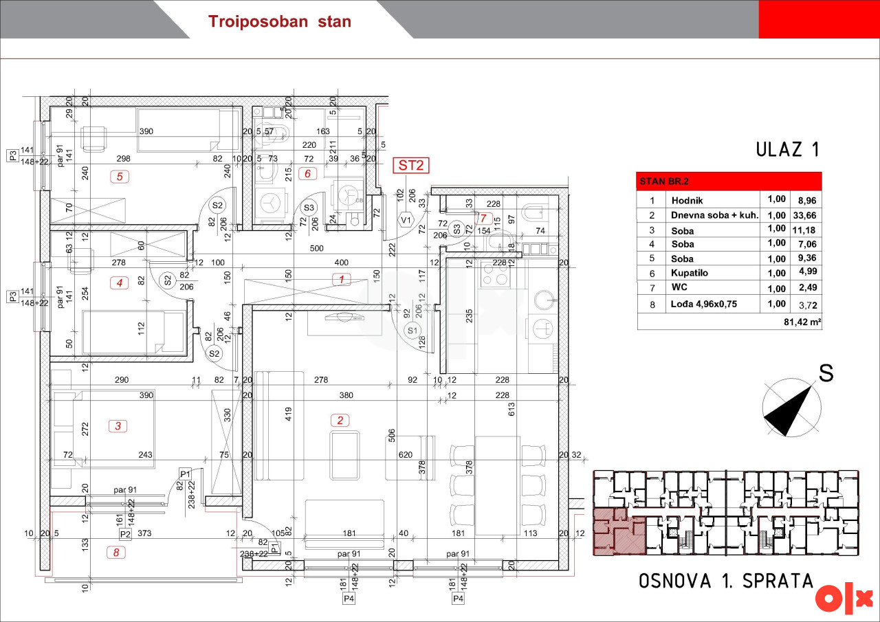 Stan Istočno Sarajevo 40m2 9