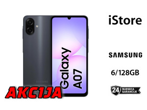 Samsung Galaxy A07 6/128GB Black (2. God Garancija) - AKCIJA