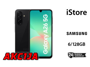 Samsung Galaxy A26 5G 6/128GB Black (2. God Garancija) - AKCIJA