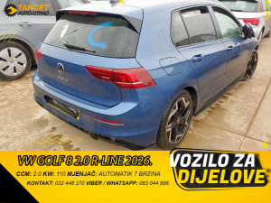 DIJELOVI VW GOLF 8 R-LINE 2.0 DIZEL 110KW MJENJAC MOTOR DXRB