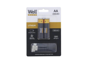 Punjive AA (R6) Baterije | 1660mAh | USB Tip-C Punjenje