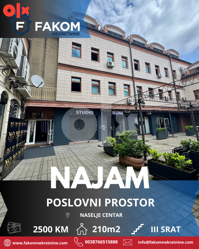 Iznajmljuje se kancelarijski prostor u strogom centru grada