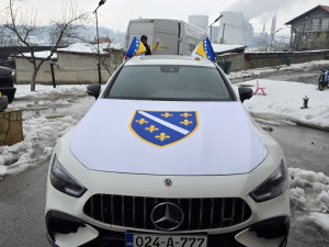 Zastava za haubu ljiljani Bosna i Hercegovina