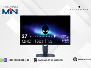 Gaming Monitor Alienware AW2725DM 27" Fast IPS QHD, 180Hz, 1ms