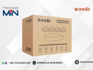Tenda K4P-4TR 4-kanalni PoE HD set snimač NVR + 4 kamere 4MP