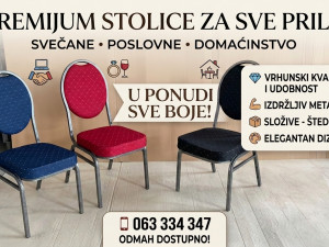 Stolice metalne banquet nove
